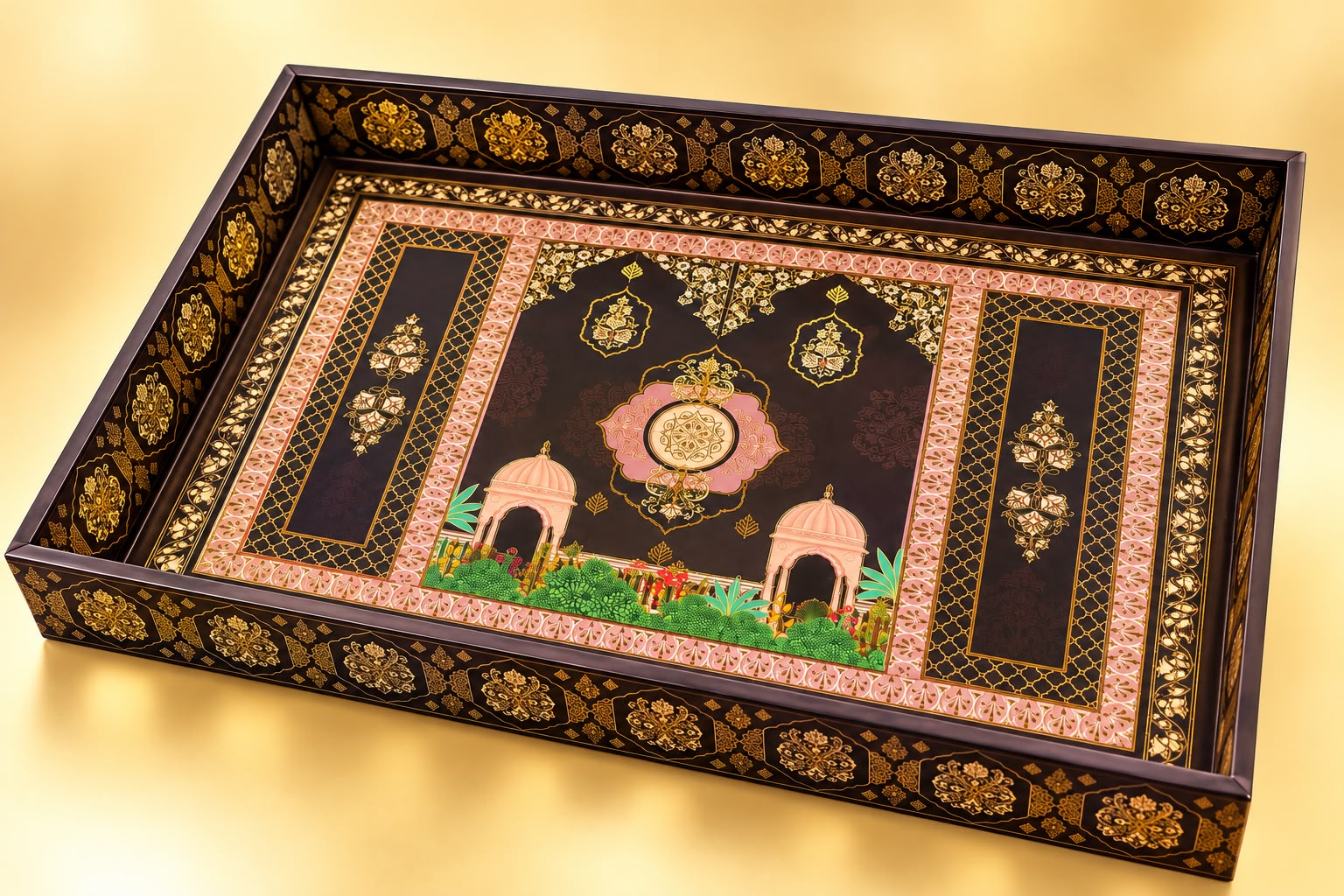 MUGHAL HAMPER TRAY 14x10x2