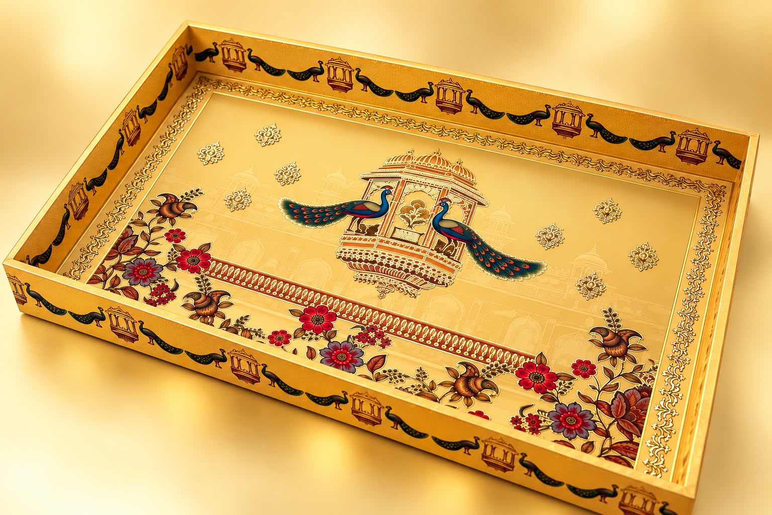 MUGHAL HAMPER TRAY 16x12x2