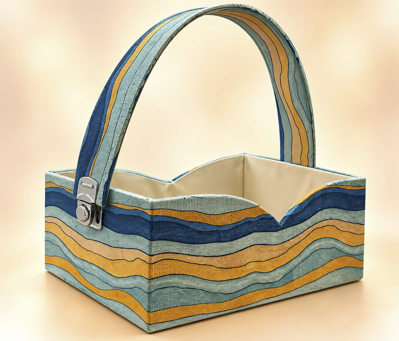 SUEDE BASKET MULTICOLOR 10x7x4