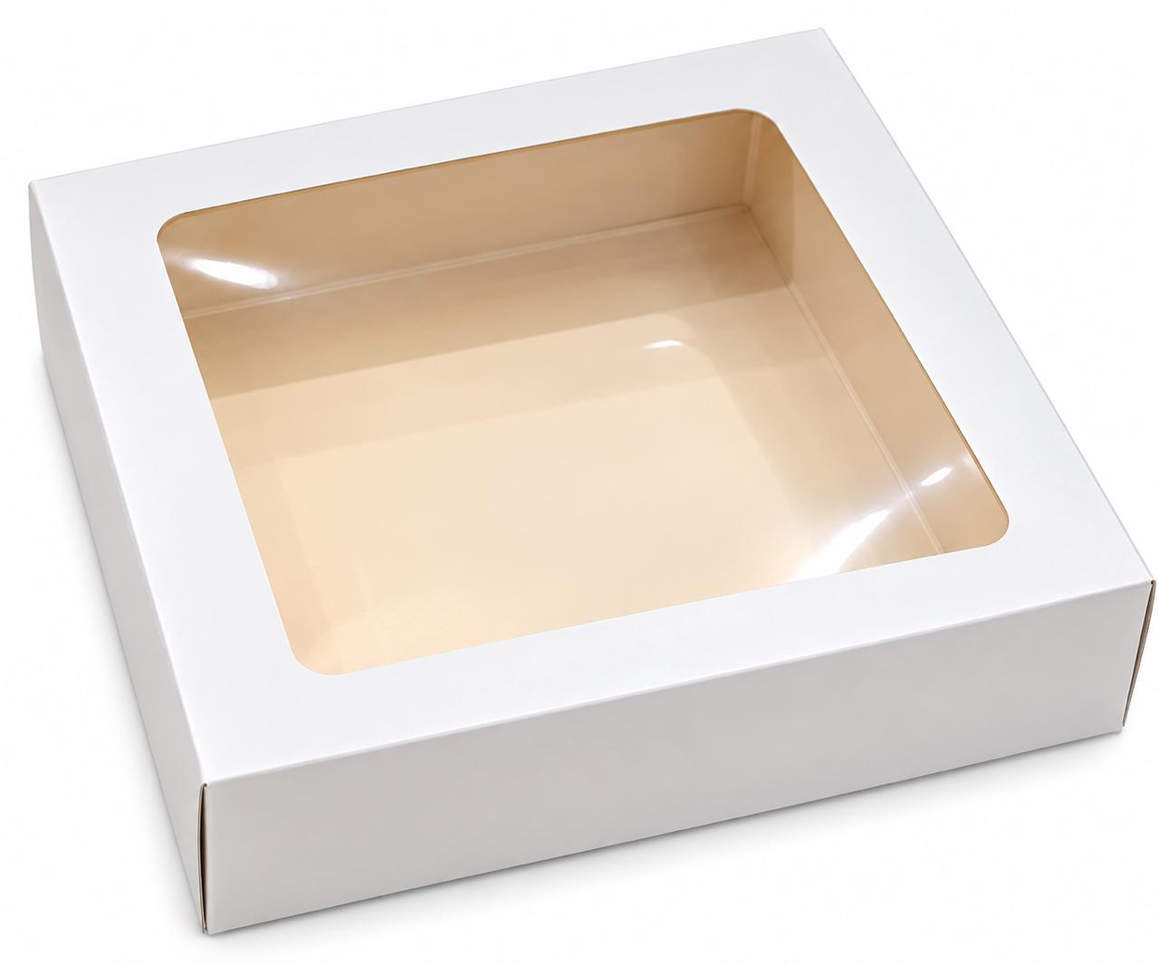 9 PC PAPER BROWNIE BOX 9x9x2 INCHES