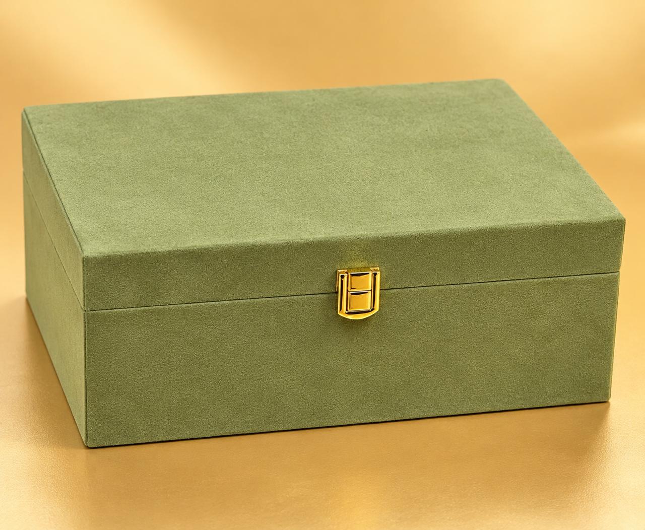 SEUDE TRUNK HAMPER BOX GREEN