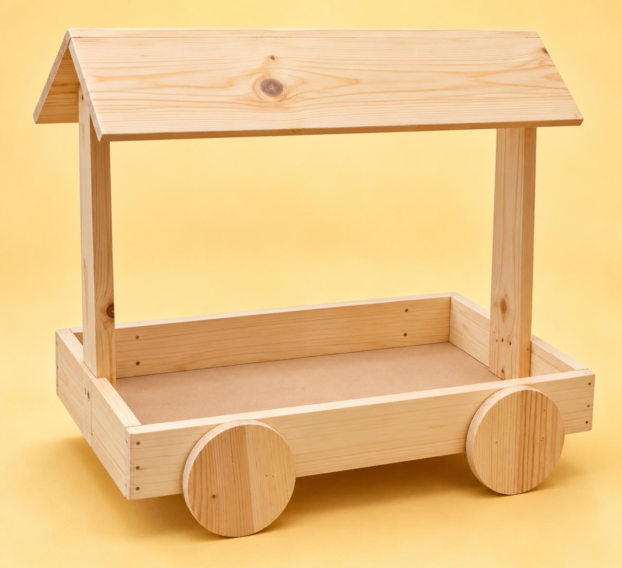 PINEWOOD TRAY CART