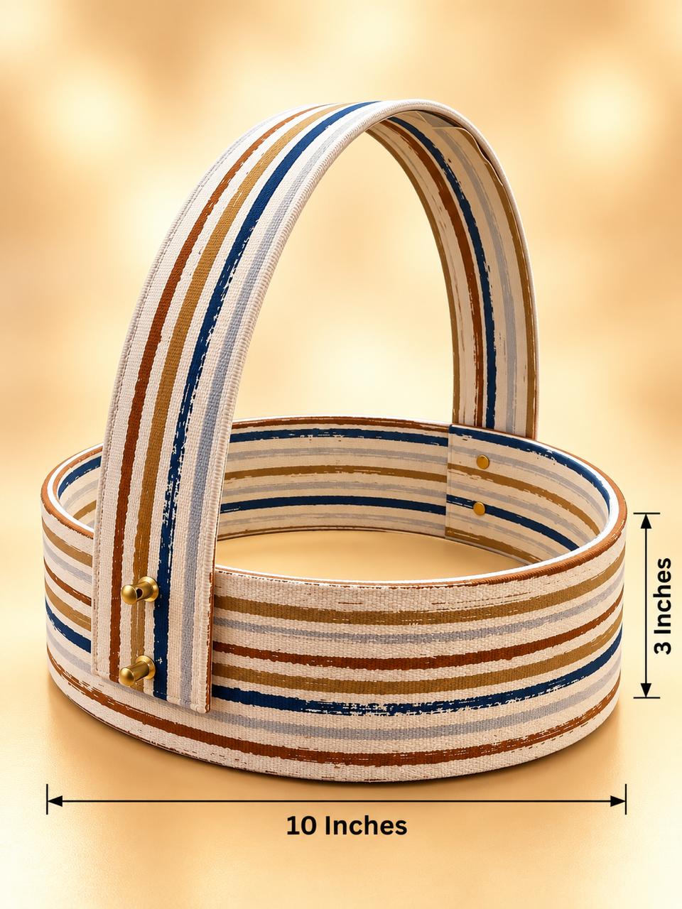 SUEDE BASKET ROUND 10X3