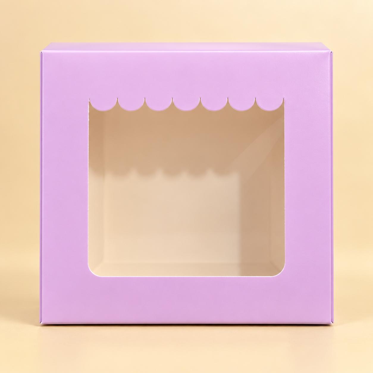4 PC PAPER BROWNIE BOX 6x6x2 INCH