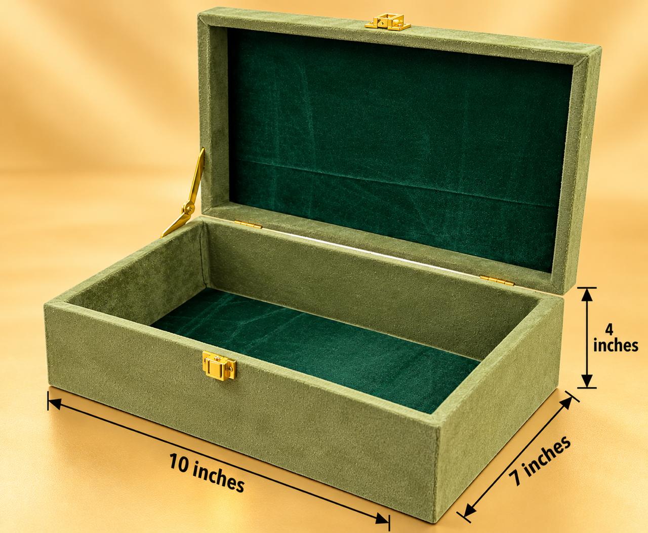 SEUDE TRUNK HAMPER BOX GREEN