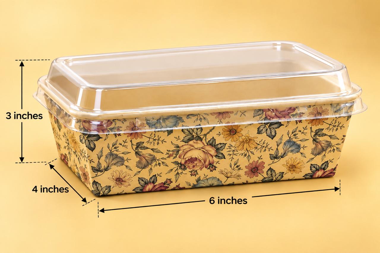 RECTANGLE DRY CAKE TUB