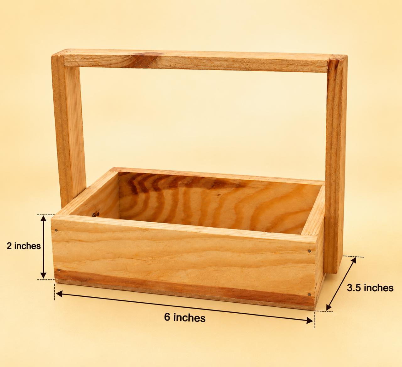 PINEWOOD TRAY 6x3.5x2 INCHES