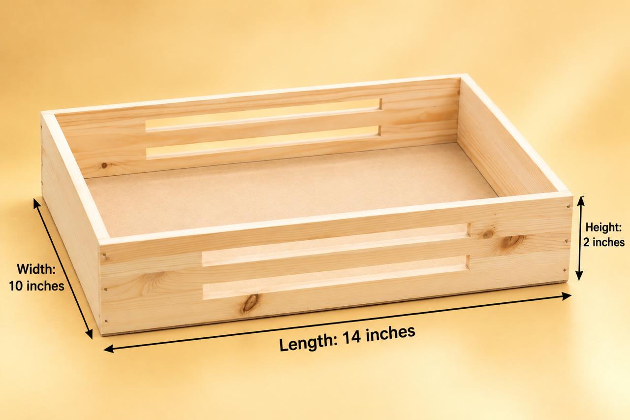 PINEWOOD TRAY RECTANGLE